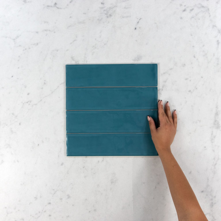 Boulevard Teal Gloss – 76×306